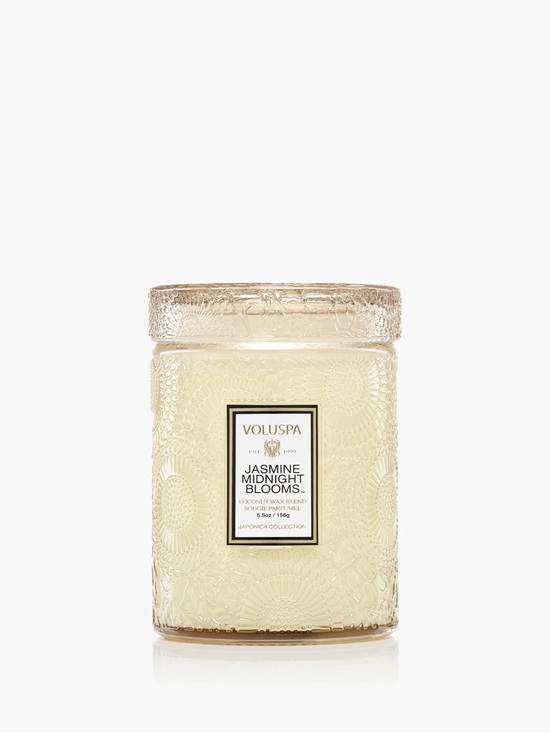 Voluspa Other - Voluspa Jasmine Midnight Blooms Candle - Cream Glass Jar